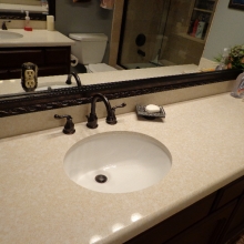 White Granite Bathroom Countertop