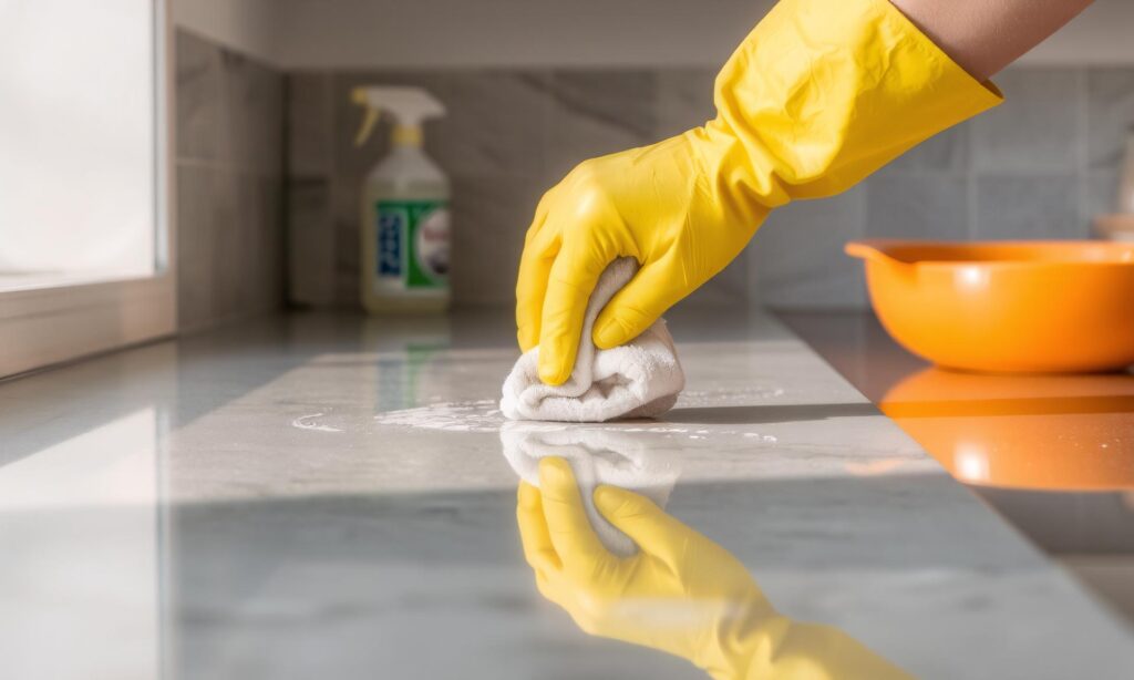 Remove Water Spots from Countertops